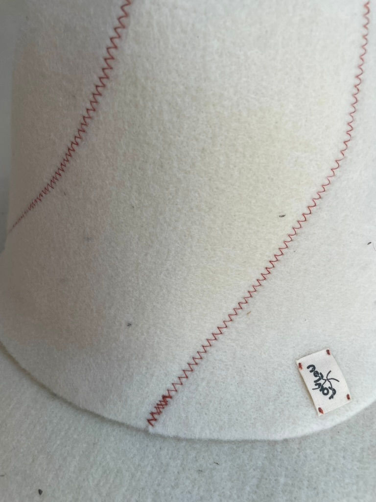 Rust Wool Sauna Hat