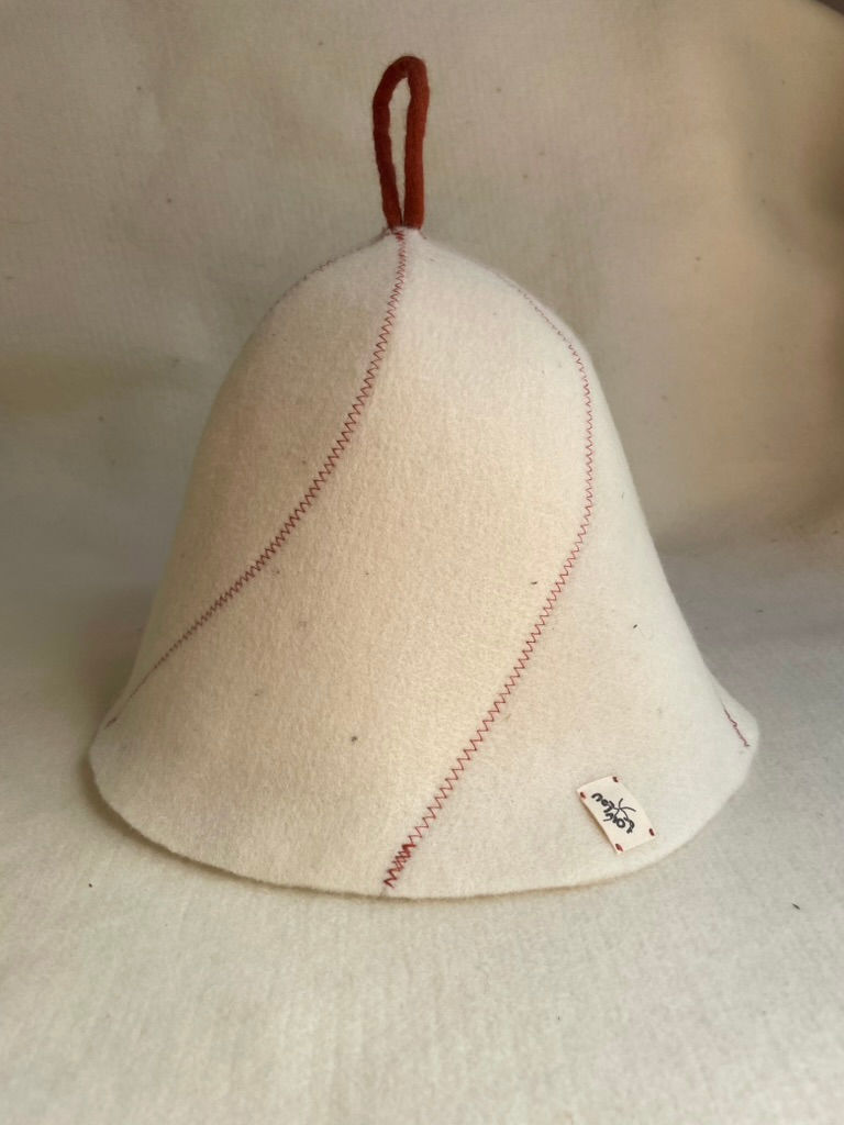 Rust Wool Sauna Hat