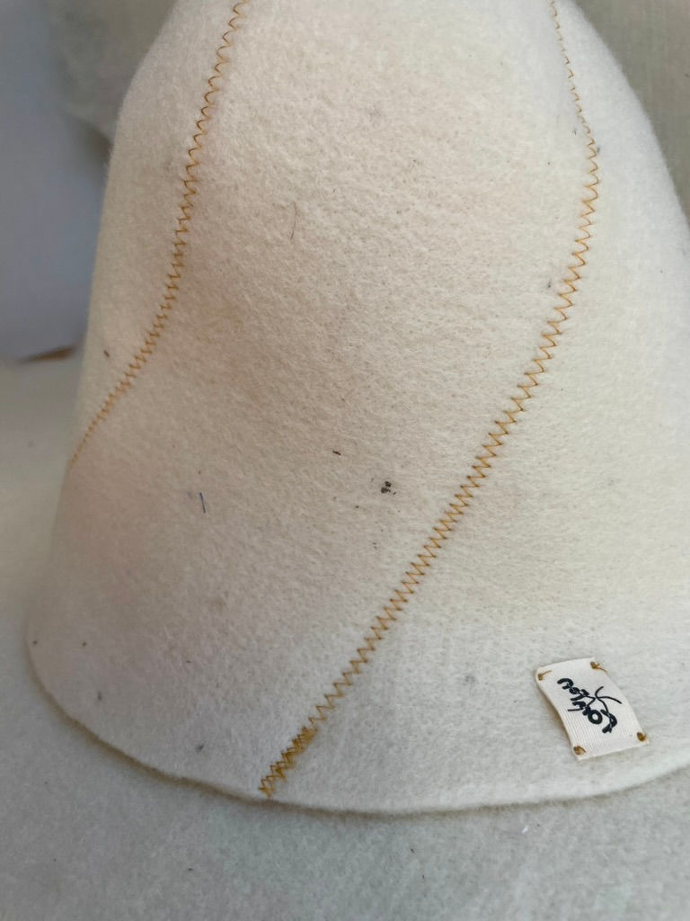 Honey Wool Sauna Hat