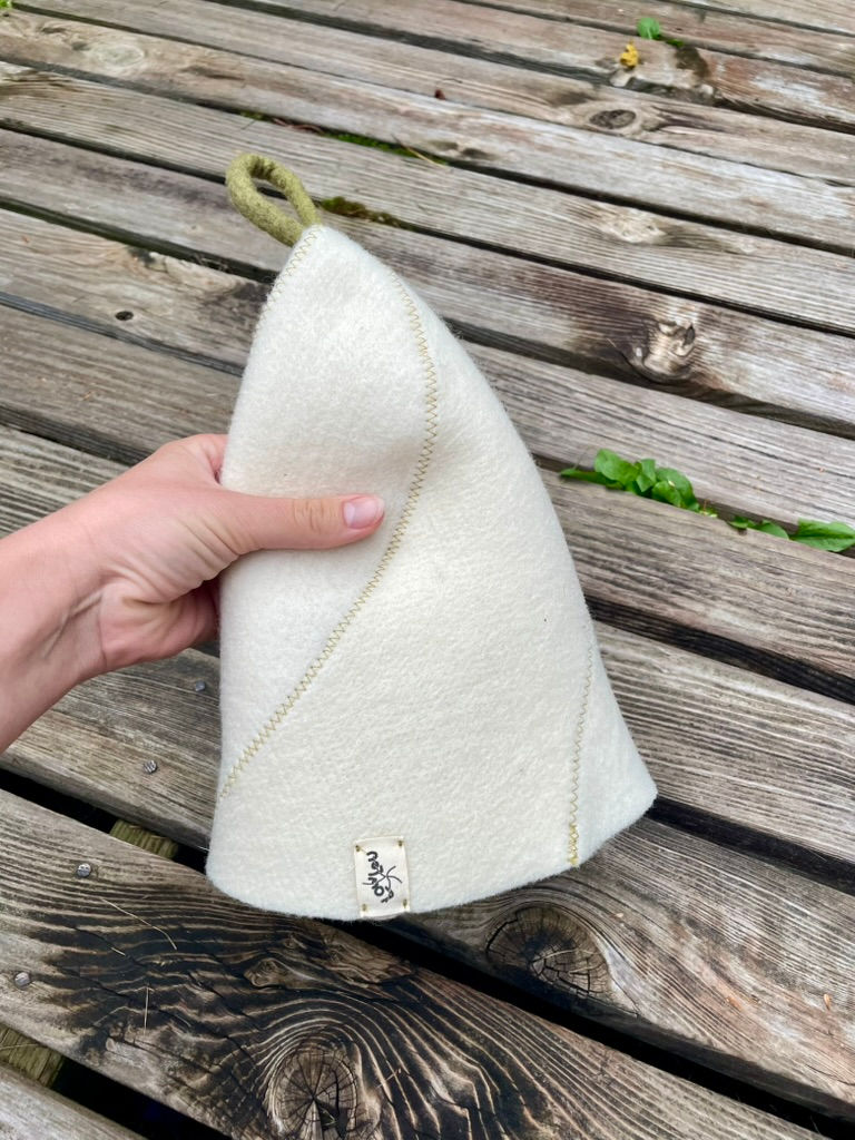 Moss Wool Sauna Hat