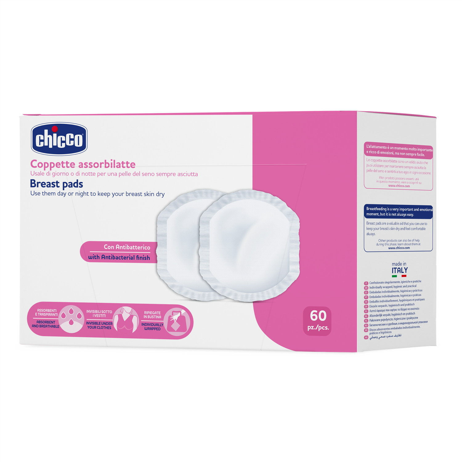 Chicco Antibakterielle Stilleinlagen