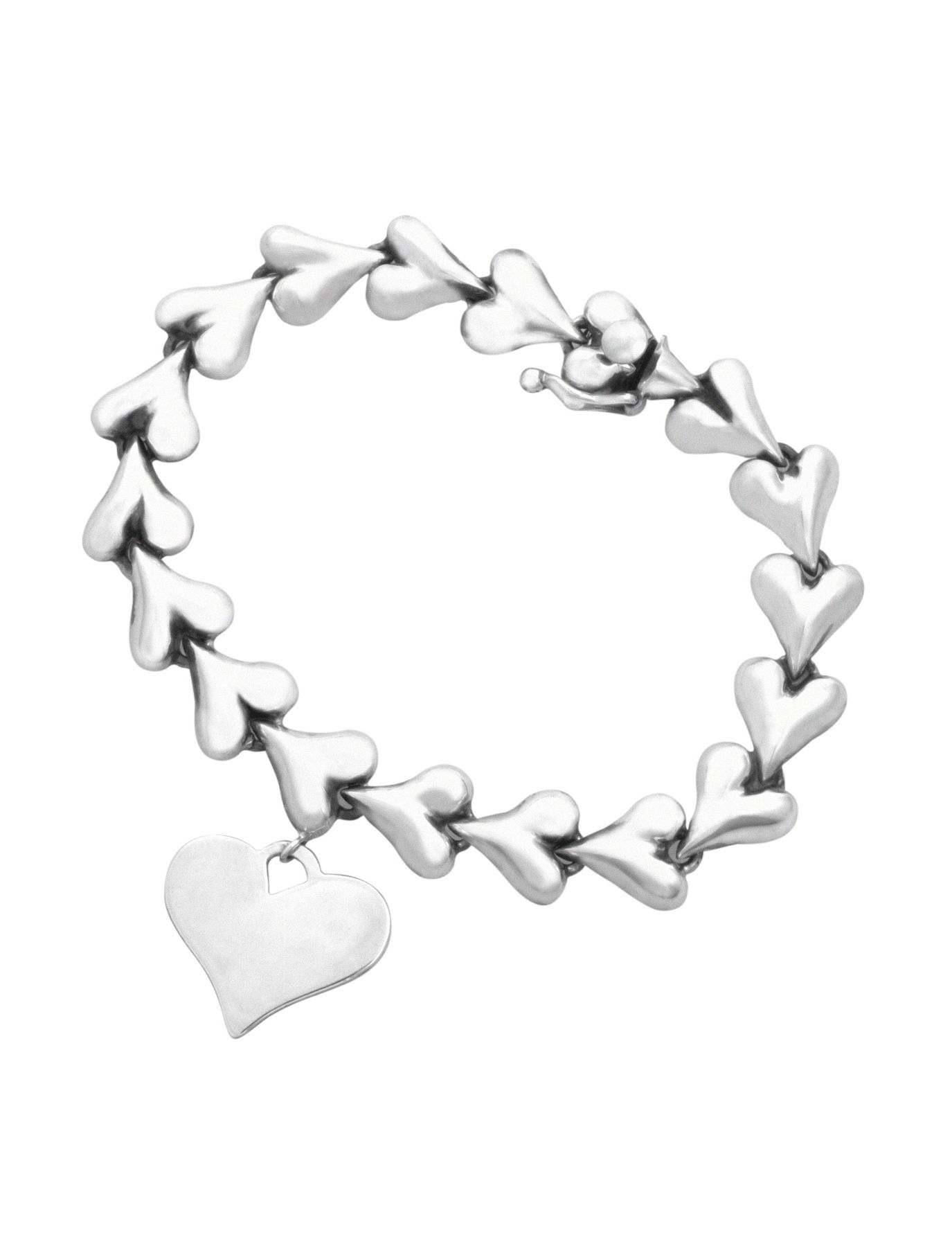 Liquid Heart Charm Bracelet