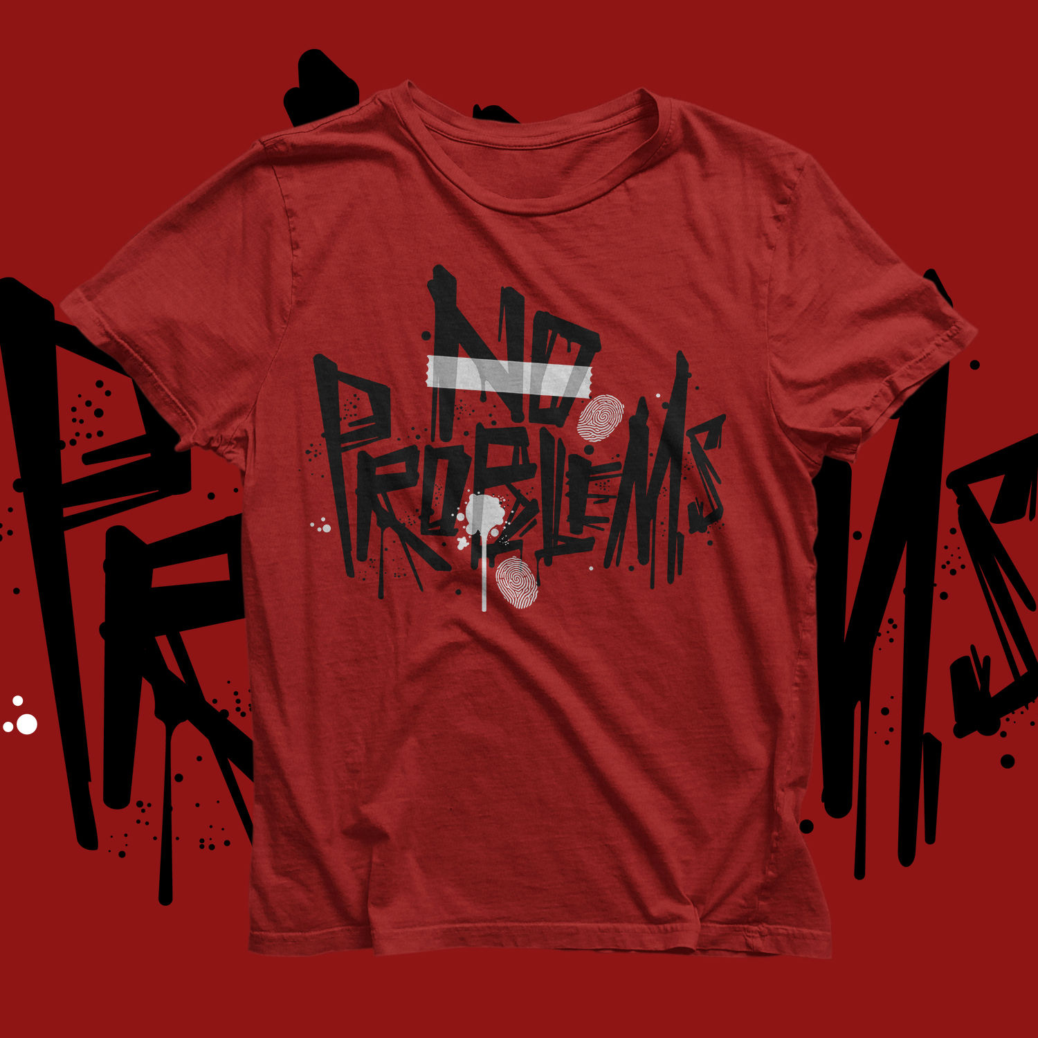 No Problems Tee (Red)