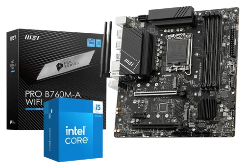 Intel Core i5-14400 + MSI Pro B760M-A WiFi Bundle | E Cytech Dot Com