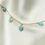 Thumbnail: delicate turquoise bracelet for women december birthstone gift