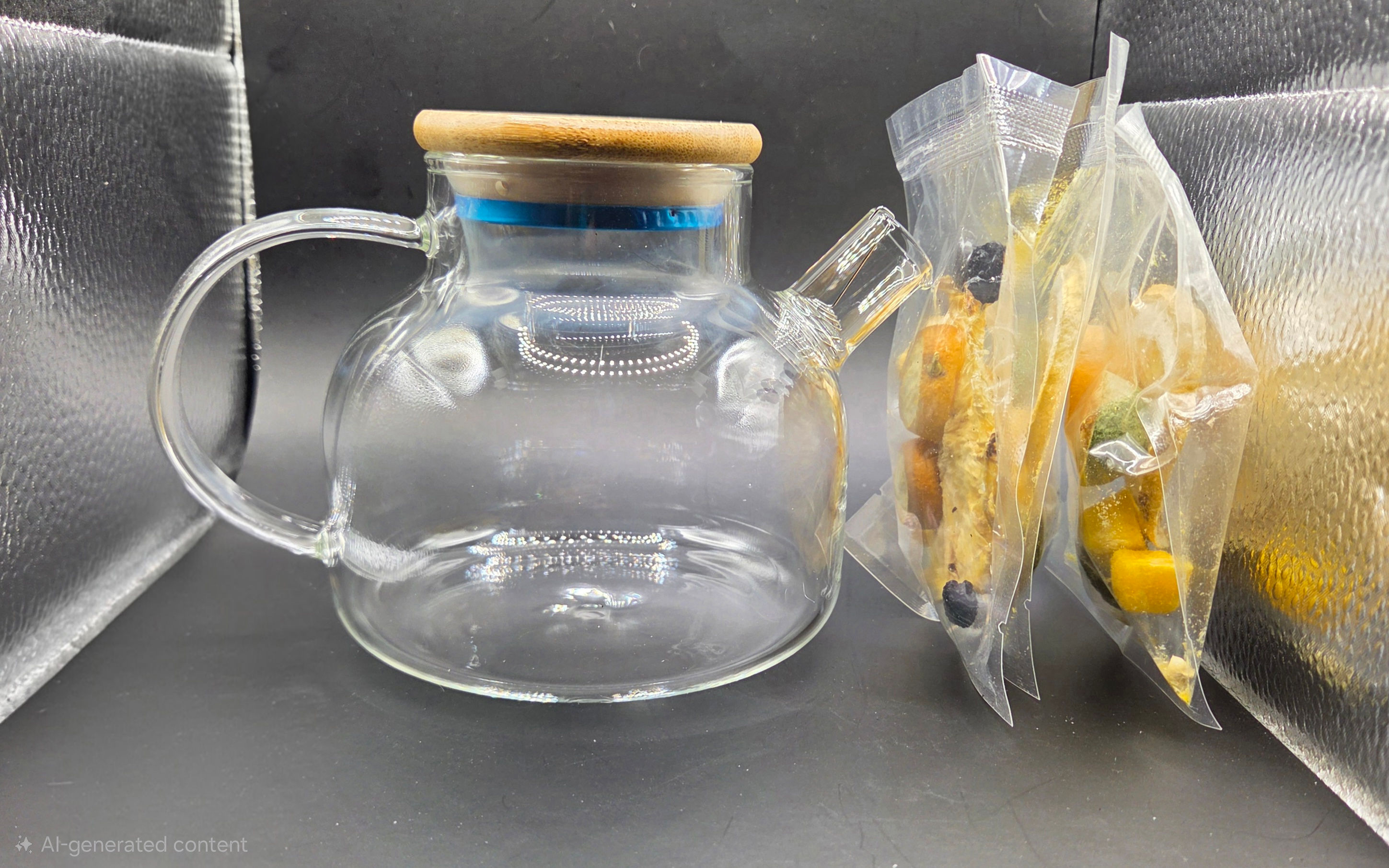 Infuser Tea Pot with 3 Fruit Teas
