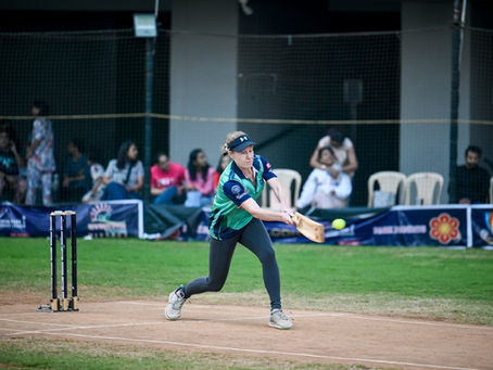 Milla playing cricket in Mumbai