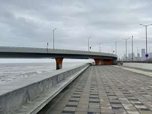 Image of Mumbai's new coastal promenade