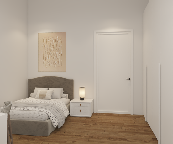 Modernes Schlafzimmer Kinderzimmerin Neubau-Doppelhaushälfte in Tiefenbach bei Passau