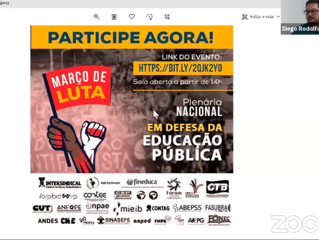 Entidades realizam plenária em defesa da Educação Pública e lançam carta aos brasileiros