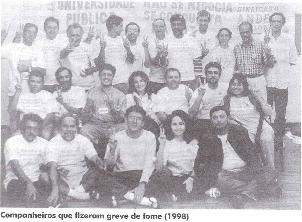 ANDES-SN 45 anos: duas décadas de luta nas Federais culminaram em uma greve de fome em 1998