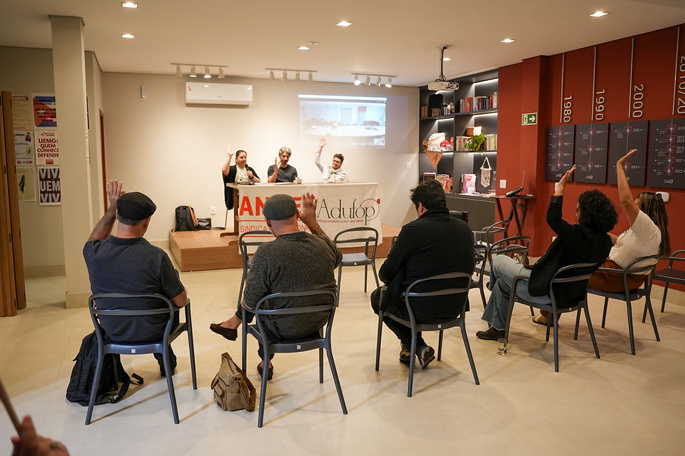 Assembleia Geral da ADUFOP elege delegação para o 69º CONAD e debate acerca de calendário de lutas da categoria docente