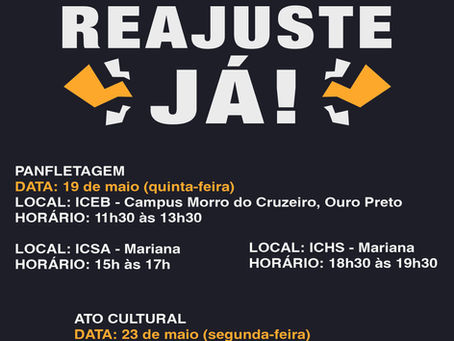 19 de maio: Dia de luta pelo reajuste salarial!