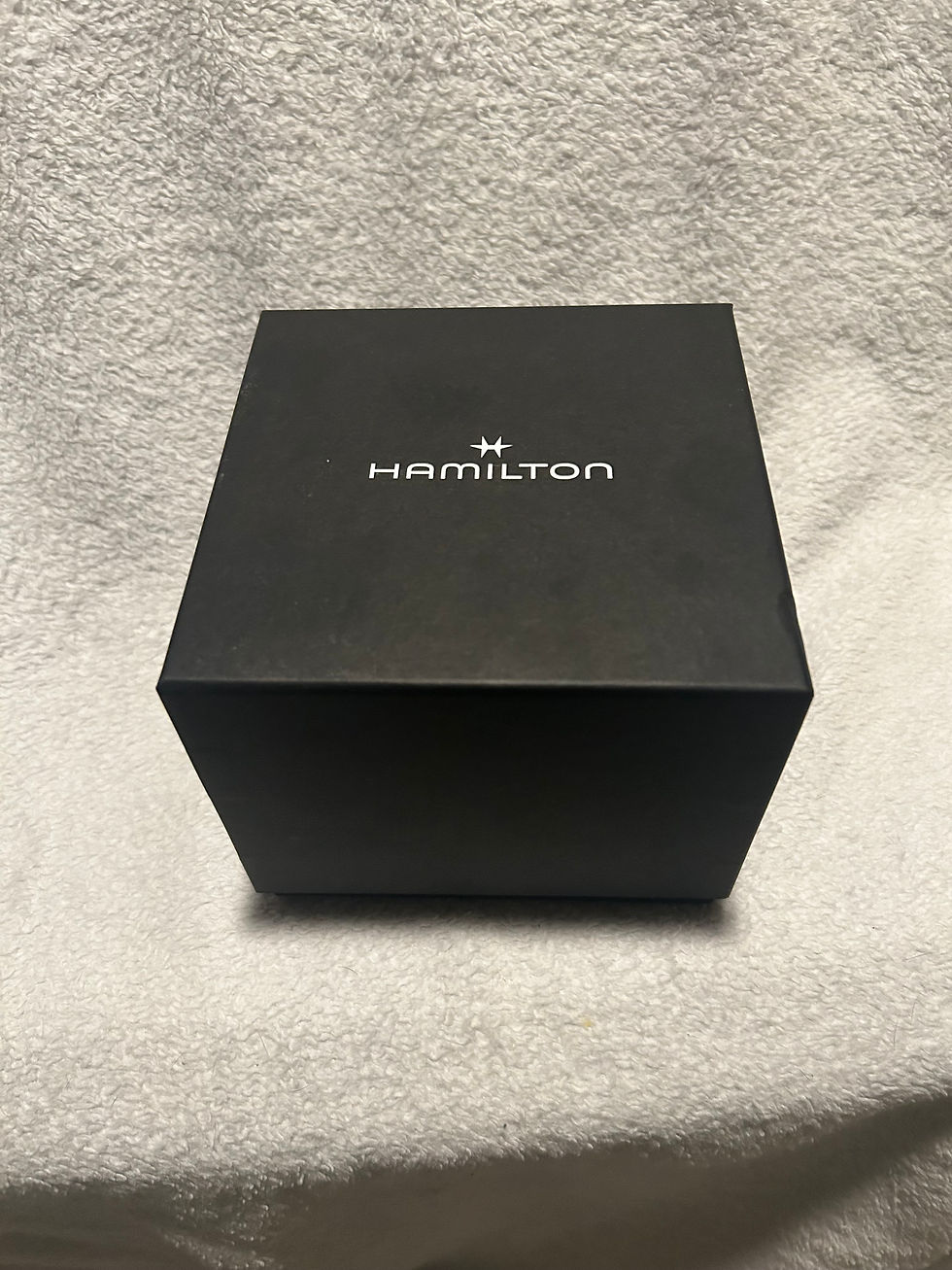 Thumbnail: Hamilton Khaki Field Automatic Black Dial Leather Strap Men's Watch H70455733