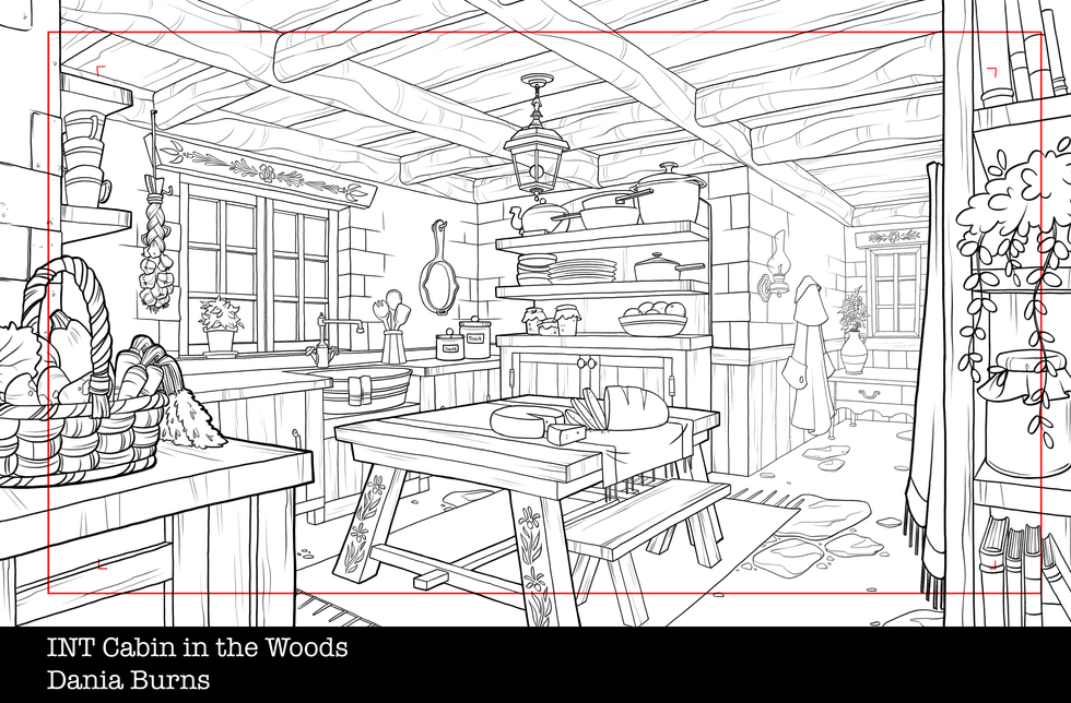 cabin in the woods interior | Layout