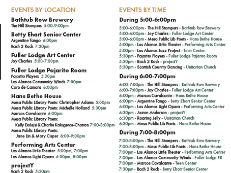 Participate in the Evening of Arts & Culture on Friday, Oct. 12!