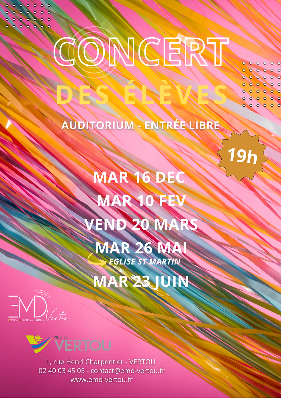 Concert des élèves