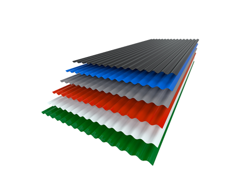 Chapa acanalada color