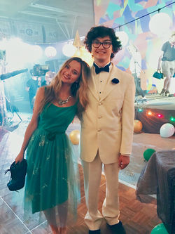 On set with Jared Gilman