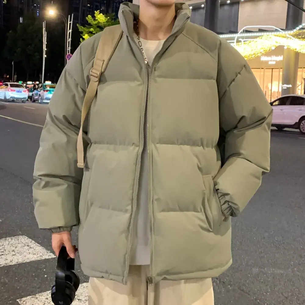 Men's Parkas Warm Basic Style Casual Jackets Thicken Winter Coat Puffer Jacket