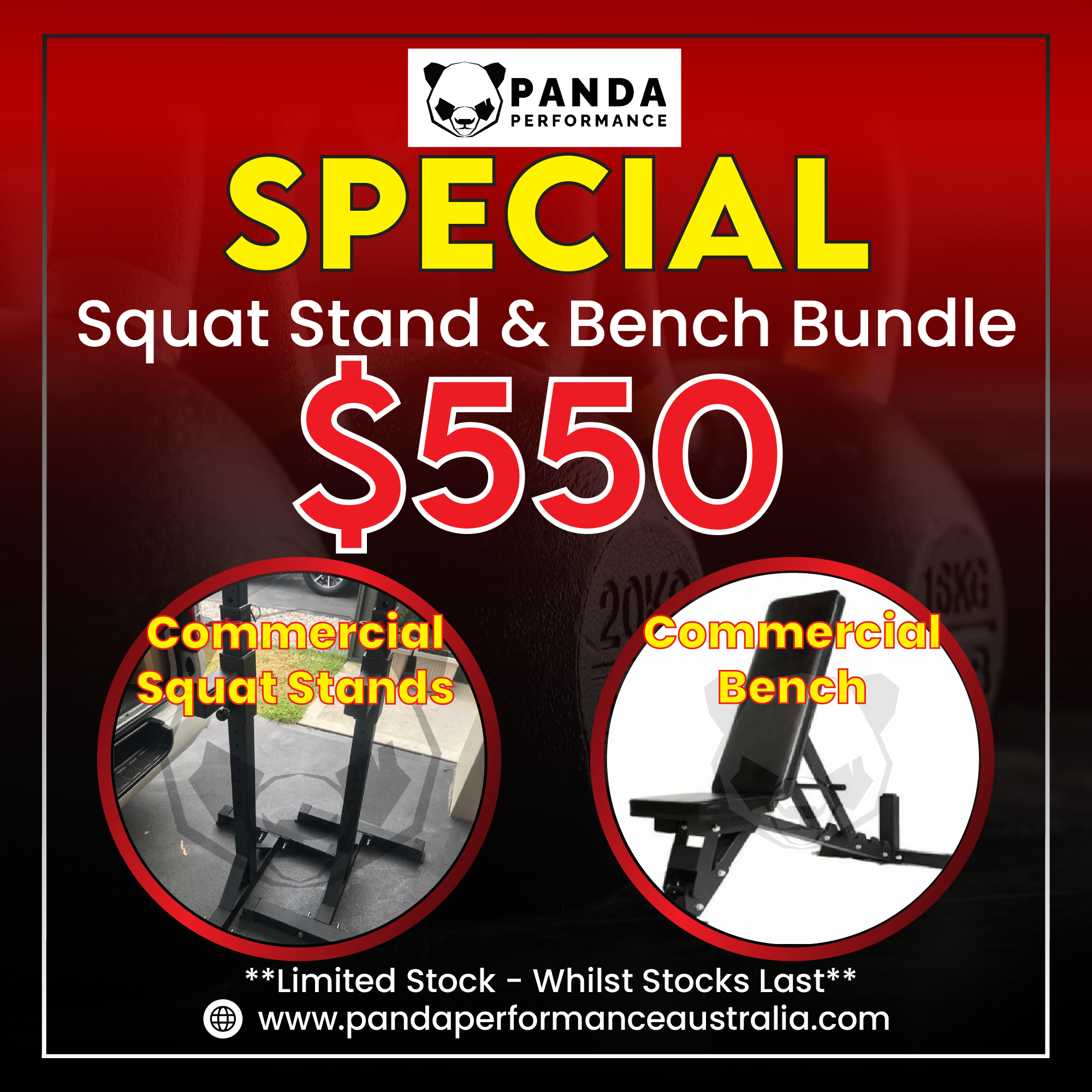 Squat Stand Bundle