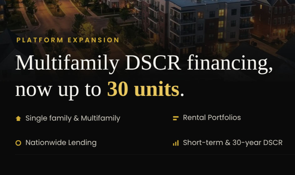 Academy Fund Expands DSCR Financing to Multifamily Properties Up to 30 Units