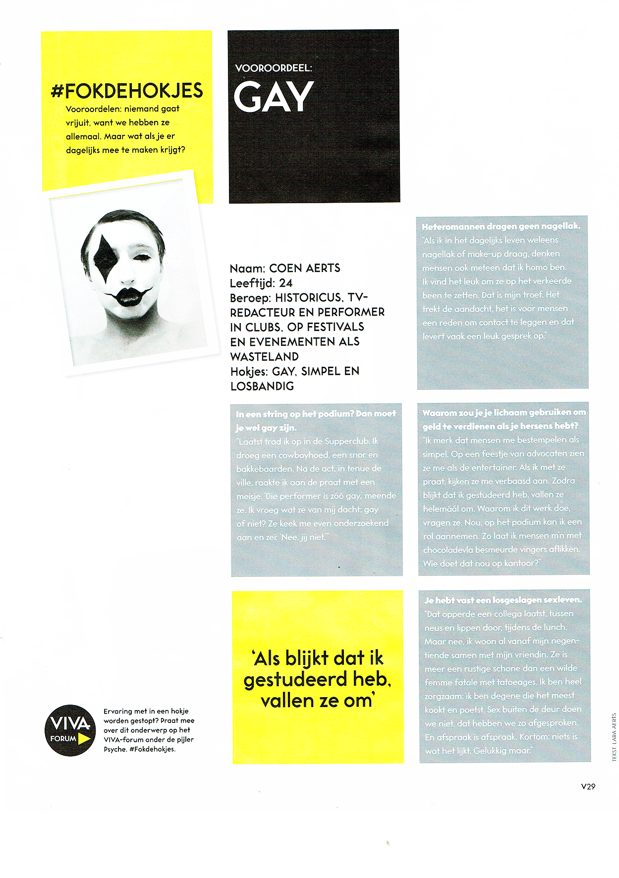 e Directeur in VIVA Magazine