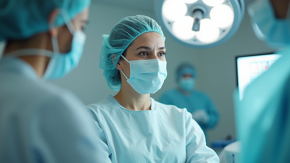 Geniş açı, modern diş kliniği tedavi odası ve implant uygulama ekipmanları