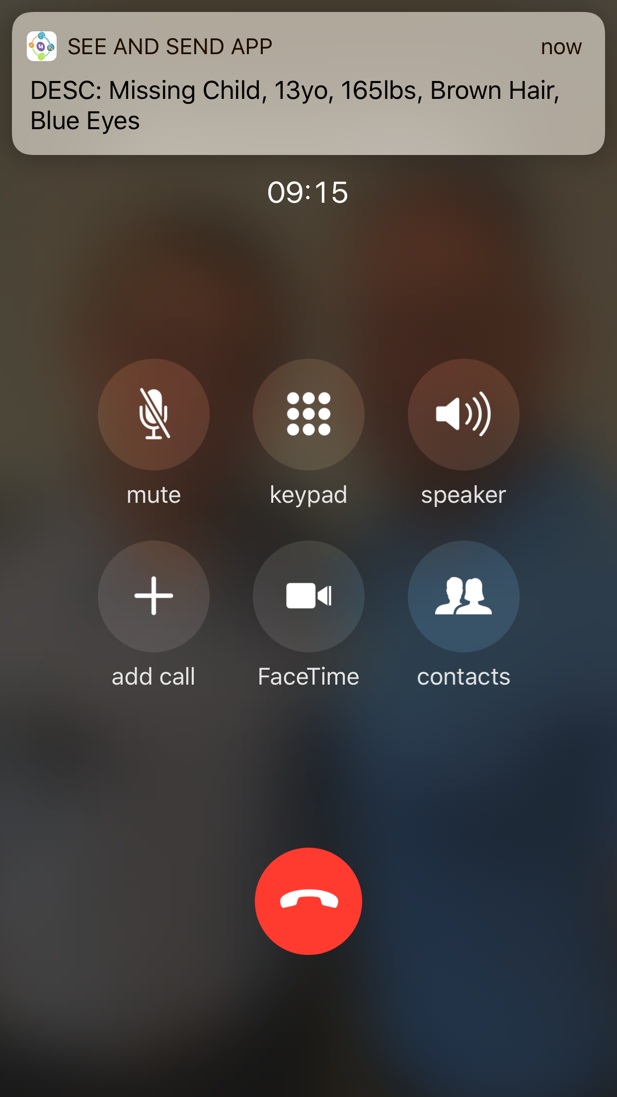 Notification while on the phone