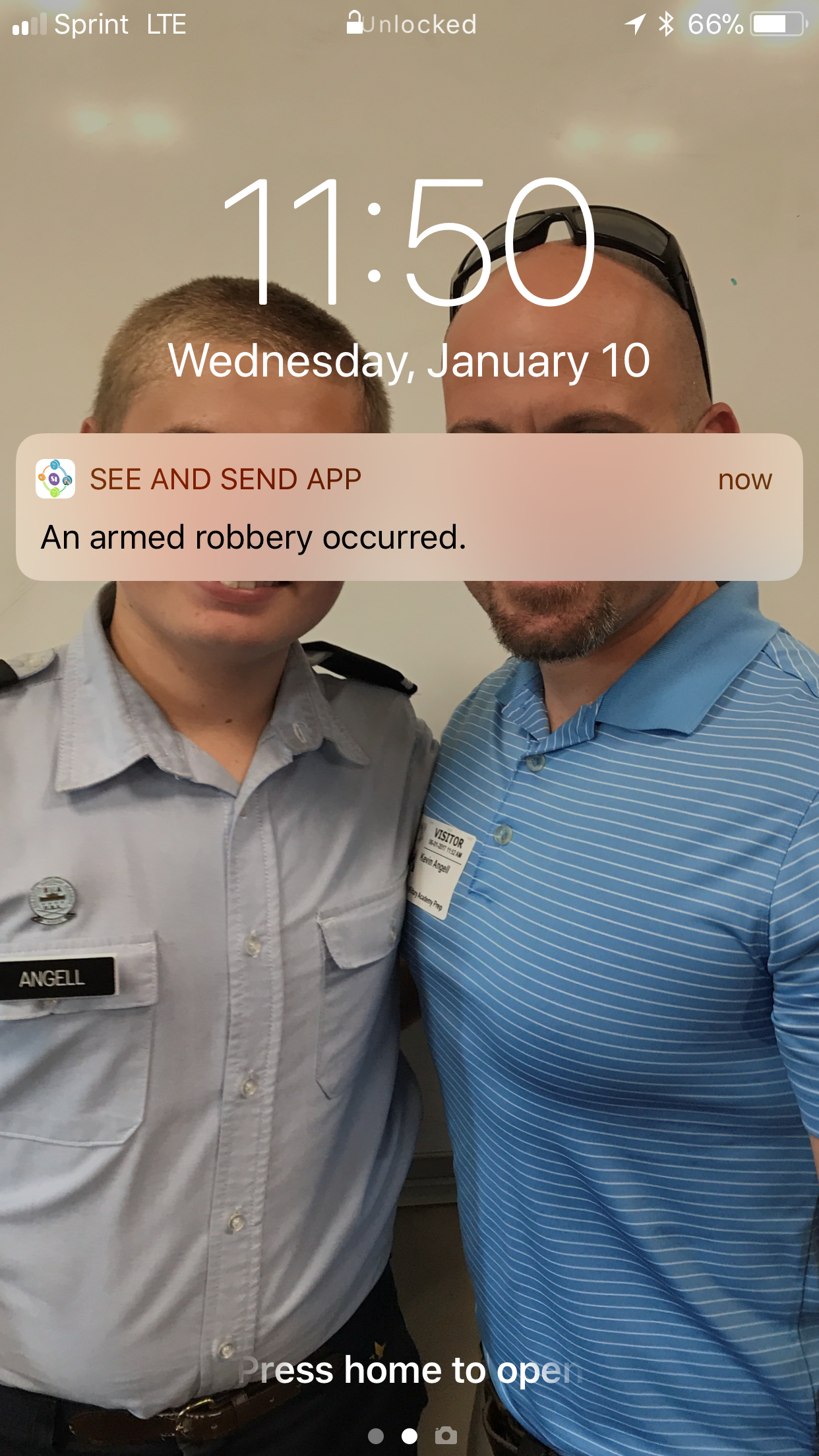 Notifications in the lock screen