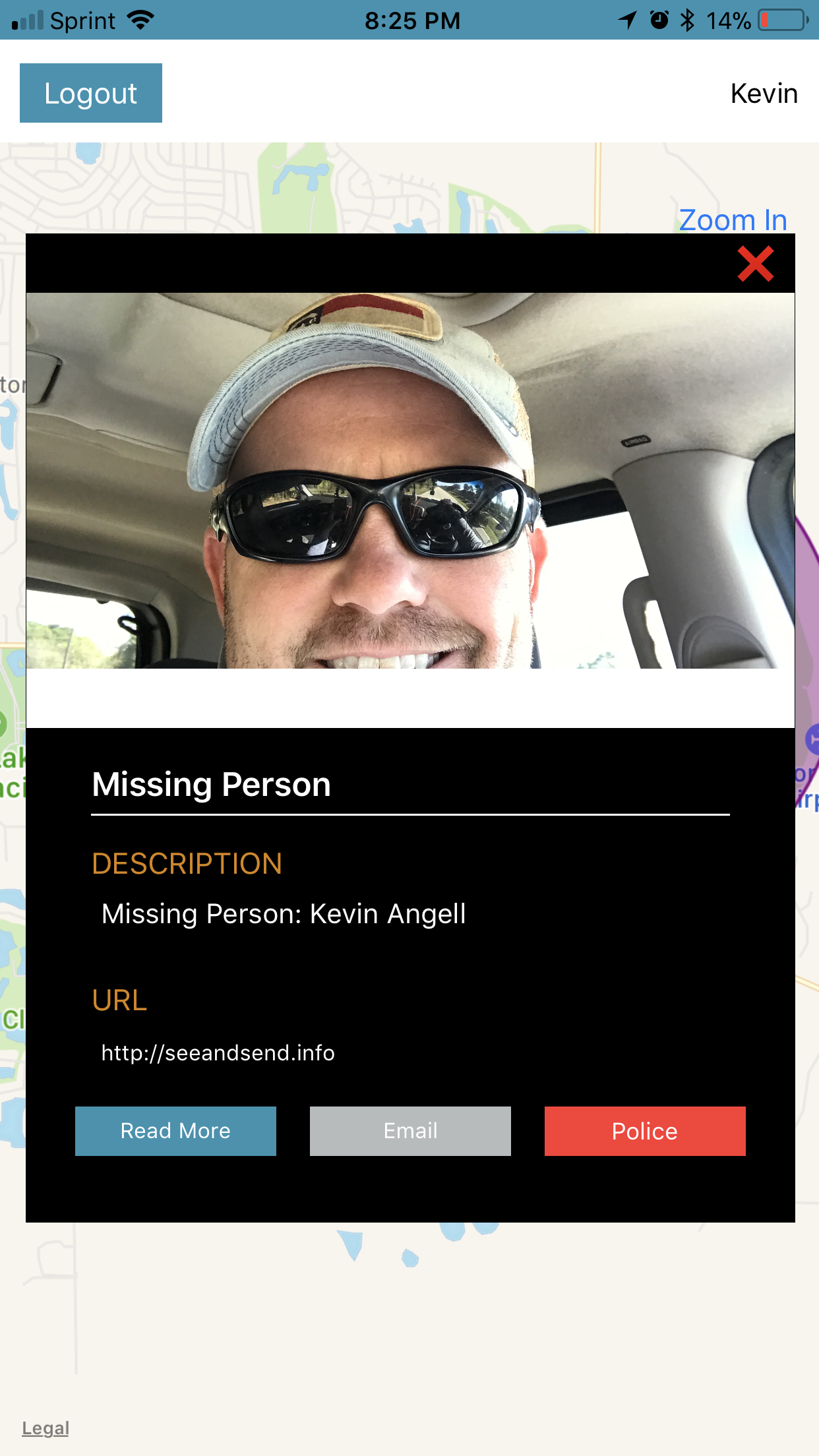 Pop Up missing Person