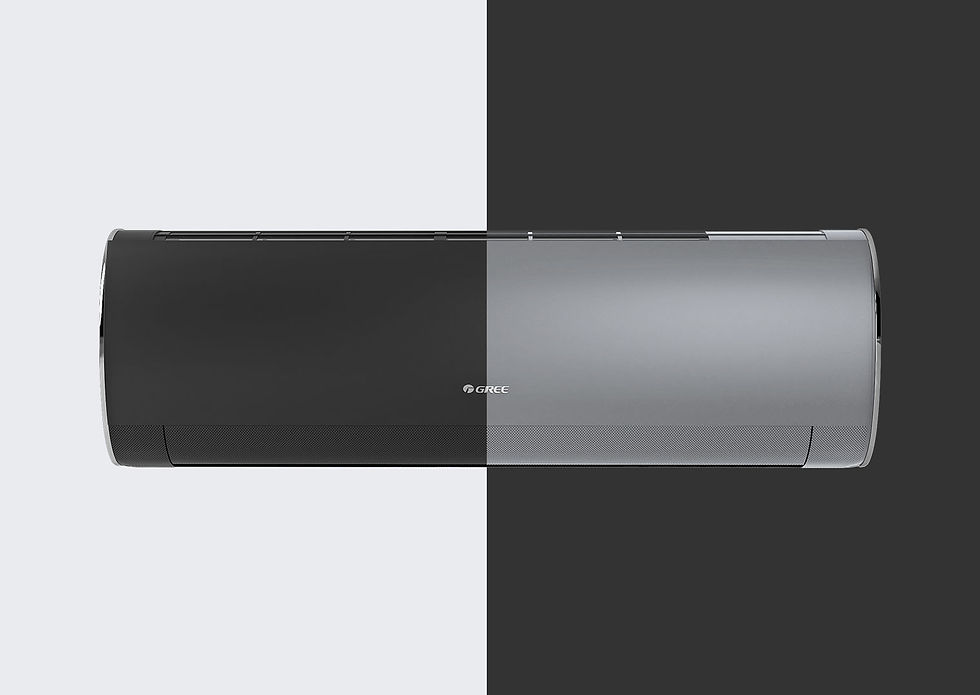 Miniatura: Klimatyzator ścienny Fairy dark Gree 2,5kw R32 GWH09ACC-K6DNA1F czarny zestaw