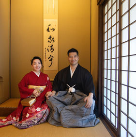 tokyo kimono photoshoot couple indoor tatami room
