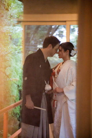 kyoto kimono photoshoot couple romantic close portrait