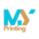 MyMind Printing logo text on black background, custom apparel printing, MyMind Printing Site