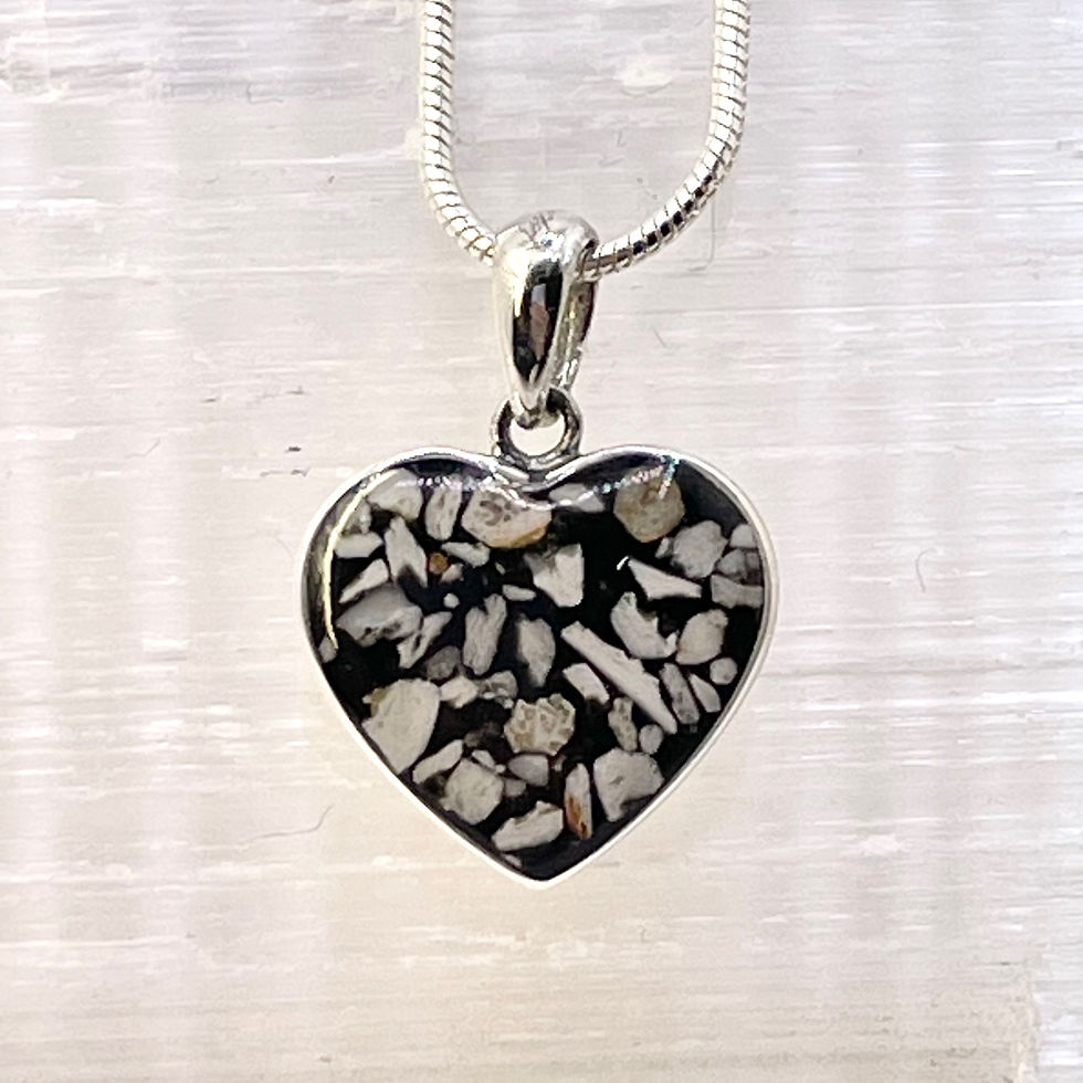 Thumbnail: Large Heart & Resin Pendant