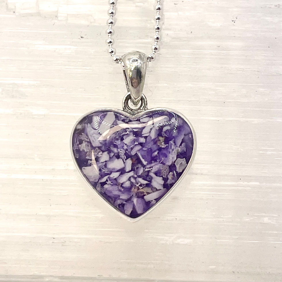 Thumbnail: Large Heart & Resin Pendant