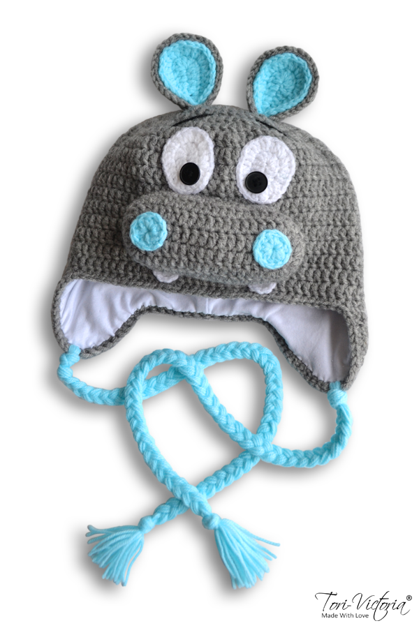 Шапка-бегемотик