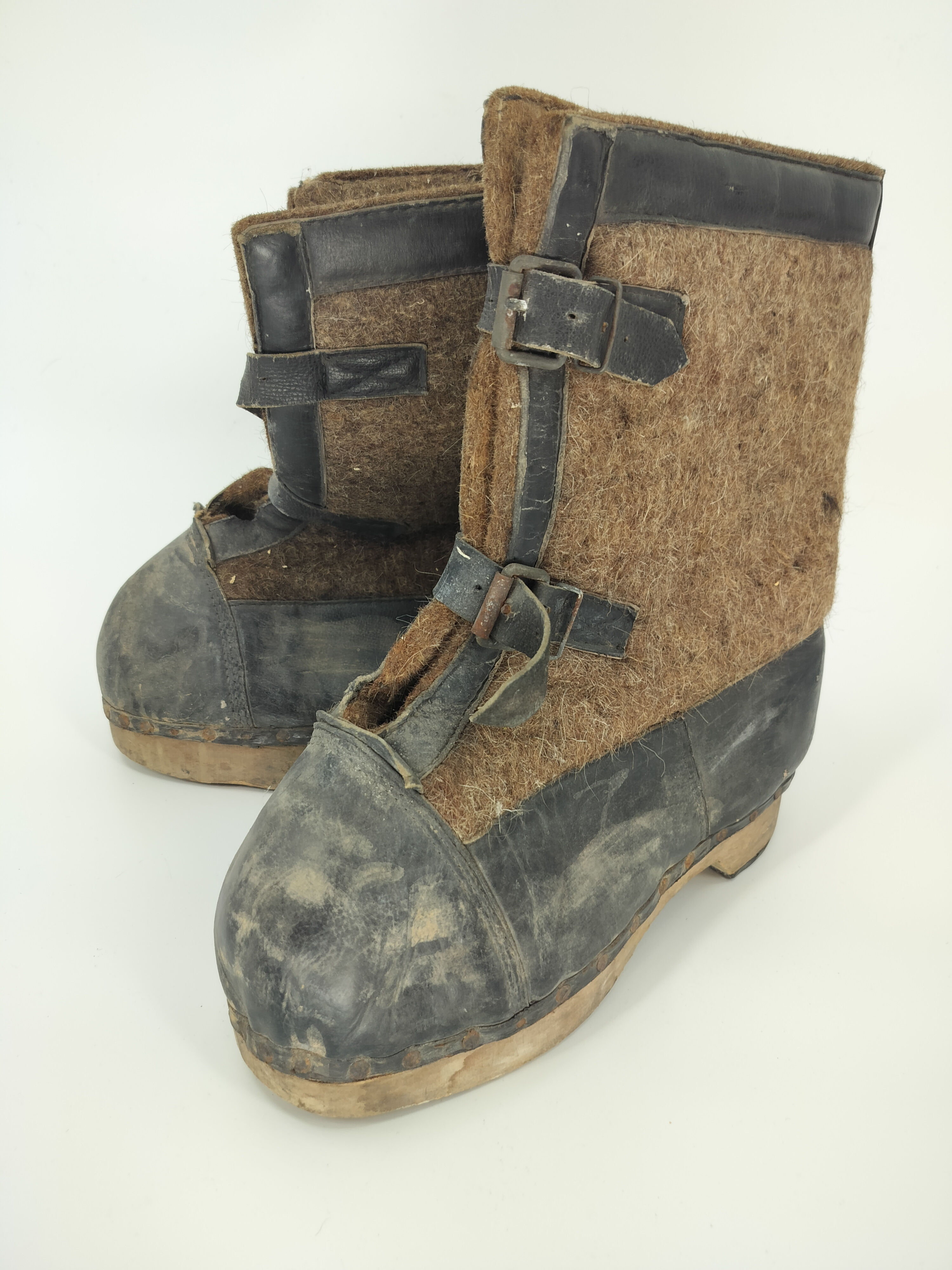 Original German Wehrmacht WWII Winter Wachstiefel, also known as “Elefantenstief