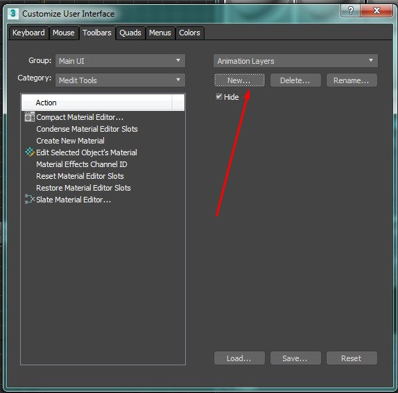 Creating new panel in 3DS Max UI