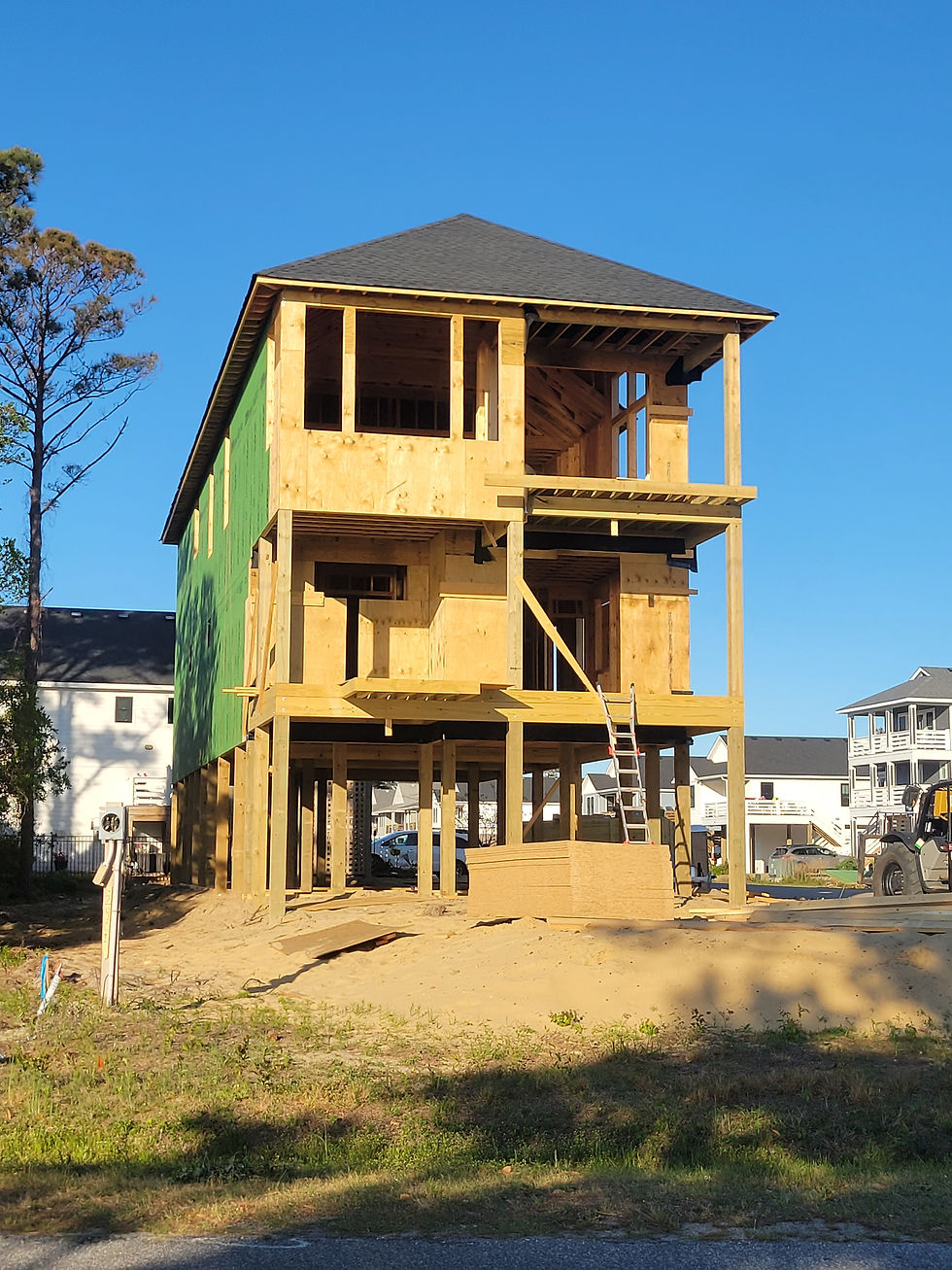 A house under construction
