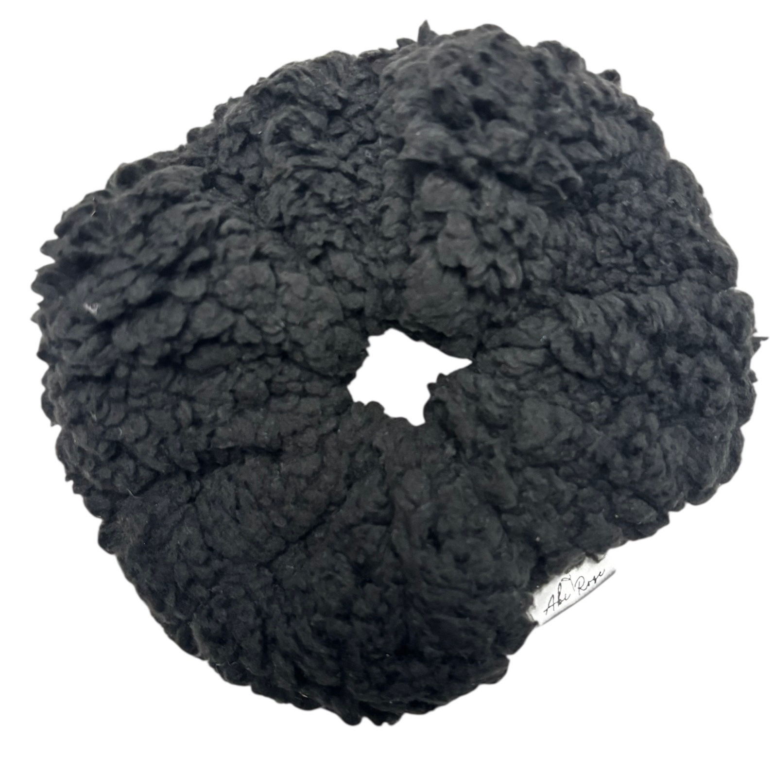 Black Fluff Scrunchie 