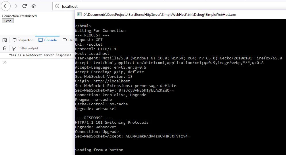 .NET Standard Simple HTTP Server: Websockets