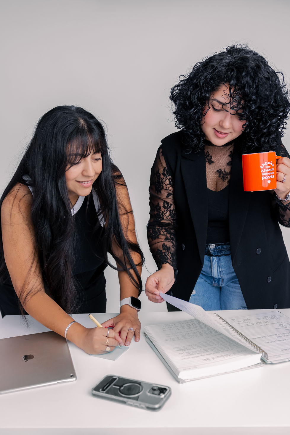 Fotos de branding para The Practical CEO mostrando planificación, estrategia y trabajo en equipo dentro de una plataforma educativa para dueñas de negocio.