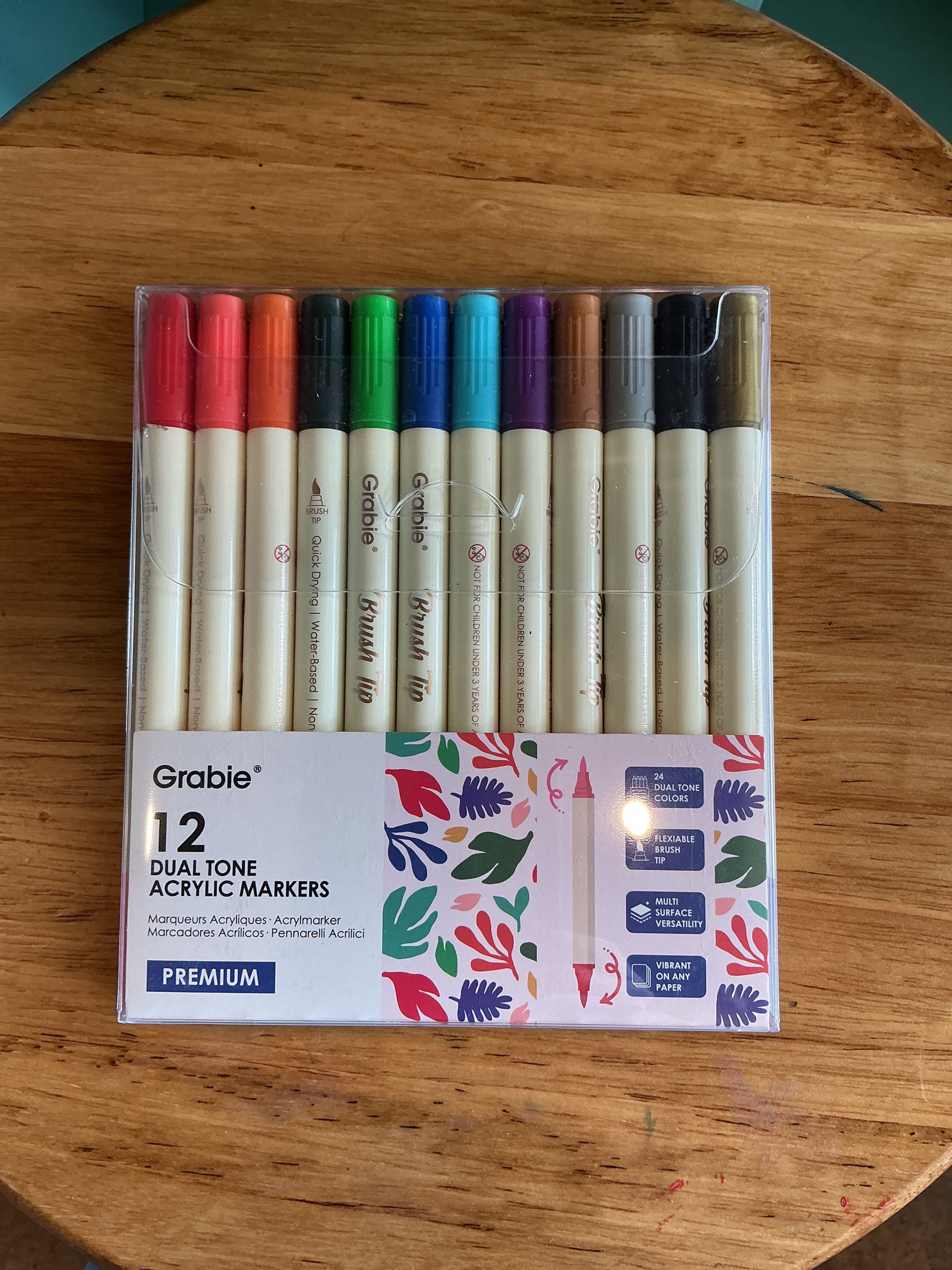 Grabie Dual Tone Markers 12 qty