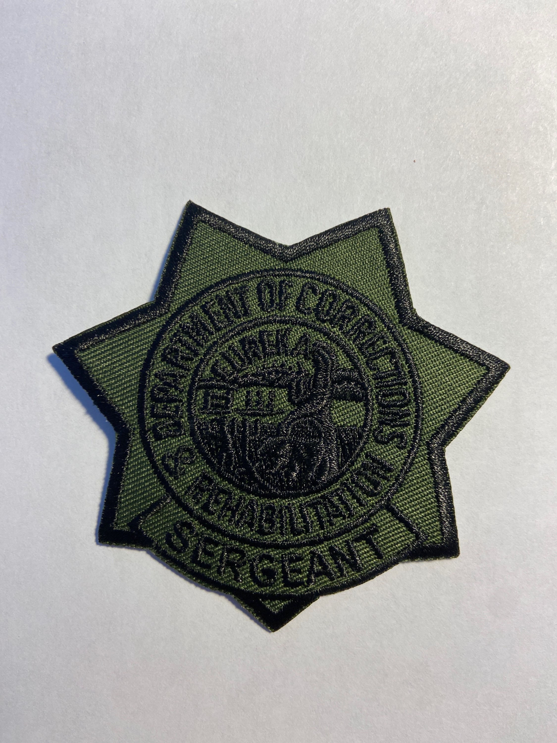 California Department of Corrections and Rehabilitation Sergeant Star Patch Subd