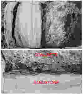 Interface of the concrete pile to foundation toe of a cast in place concrete pile.