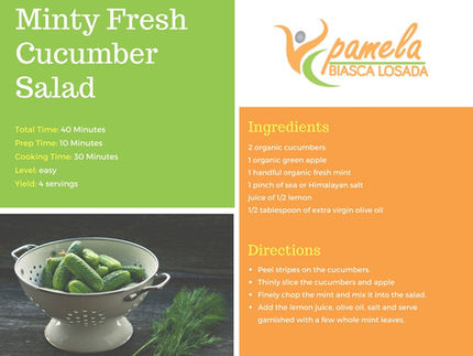 Minty Fresh Cucumber Salad
