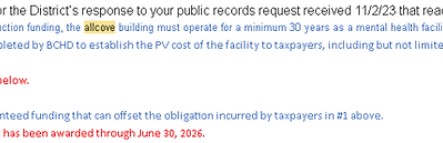 $152M = allcove Beach Cities 30 Year Cost & Risk Obligation to District Taxpayers for a $6.3M State Grant