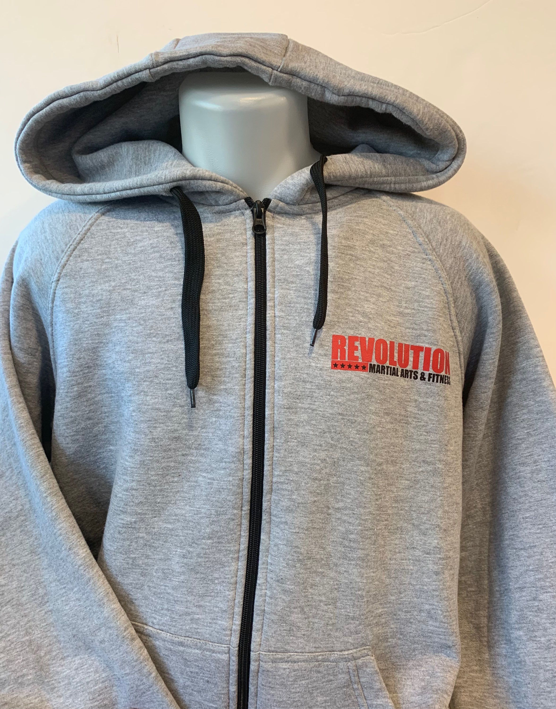 Adult Grey Zip-up Hoodie